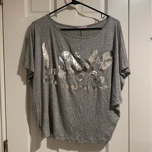 Gray Love Crop Top